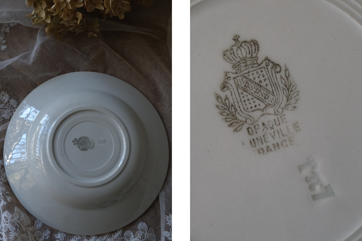 D5-11 フランス アンティーク リュネヴィル プレート お皿